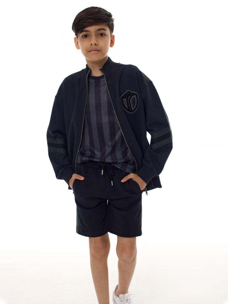 

Толстовка-бомбер, Черный, Толстовка-бомбер