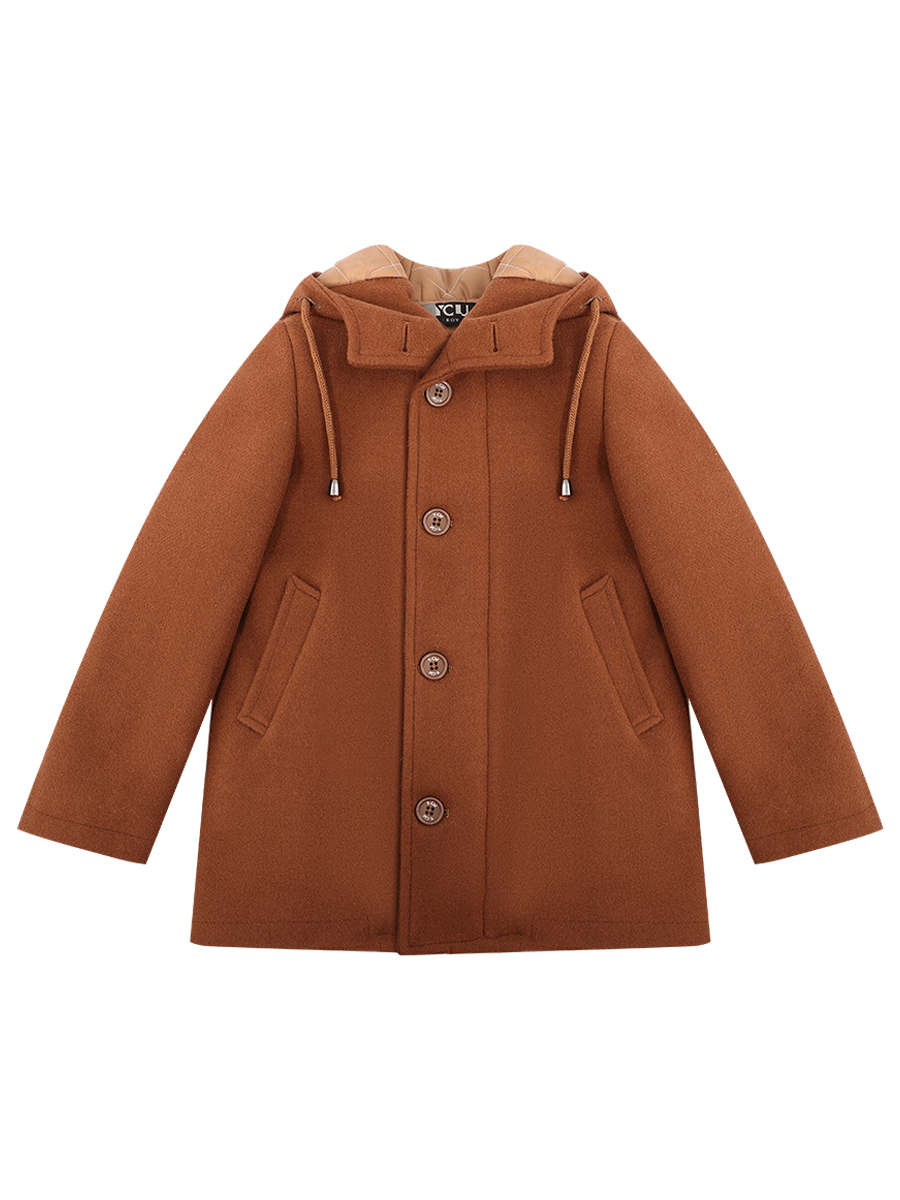Пальто Y-clu', размер 7, цвет коричневый BYB10420 - фото 1