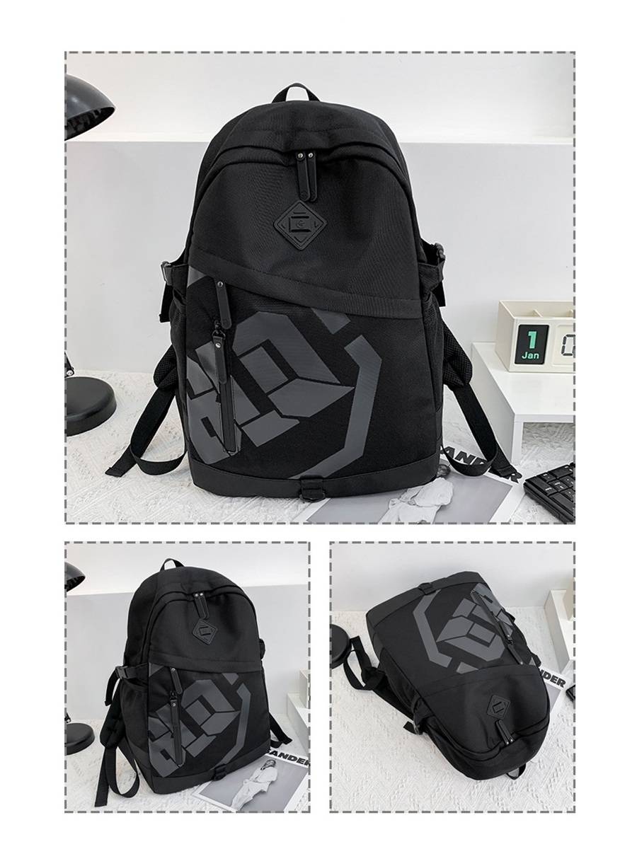 Рюкзак Multibrand, размер Единый школа, цвет черный MRB/64b-black - фото 2