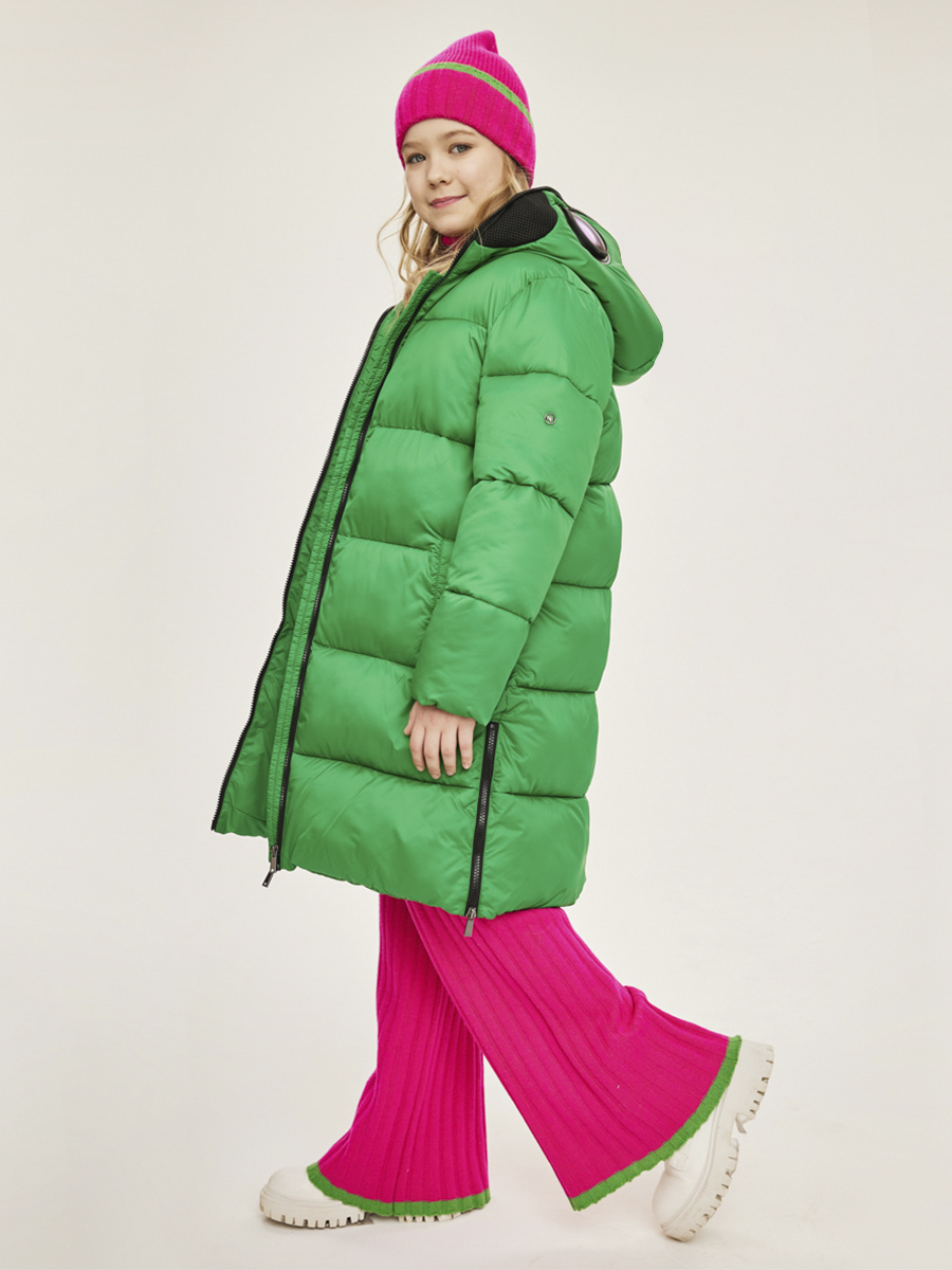 Пальто Noble People, размер 10, цвет зеленый 28613-602-11 - фото 3