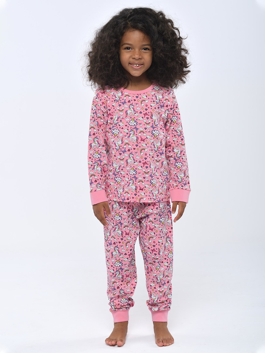 Пижама KATIA&BONY, размер 6-7, цвет розовый 22212K2042 - фото 1