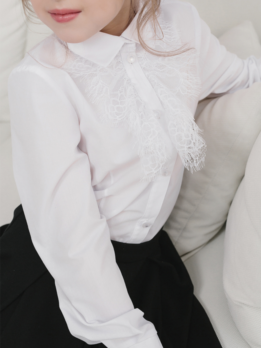 Блузка UNONA DART, размер 8, цвет белый 6042-5 - фото 3