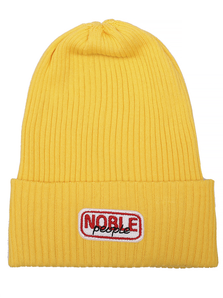 Шапка Noble People, размер 52-54, цвет желтый