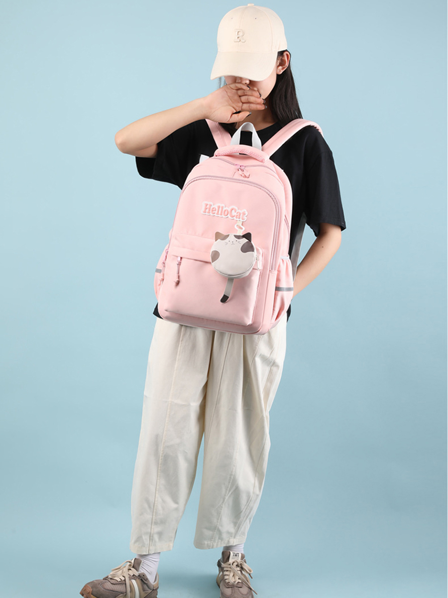 Рюкзак Multibrand, размер Единый школа, цвет розовый XYF1359-pink - фото 11