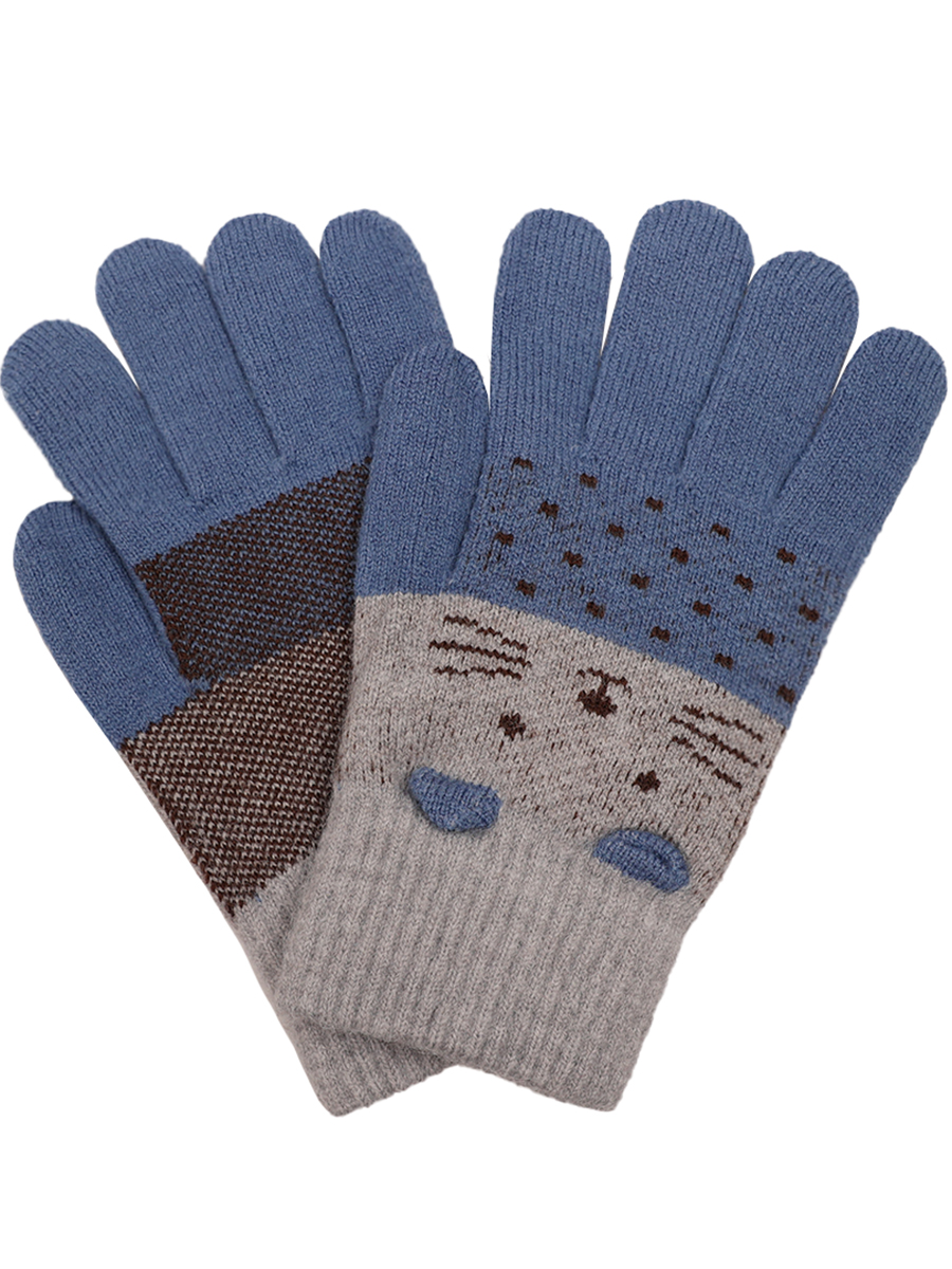 Перчатки Multibrand, размер 17-20, цвет синий AP-906 - фото 1