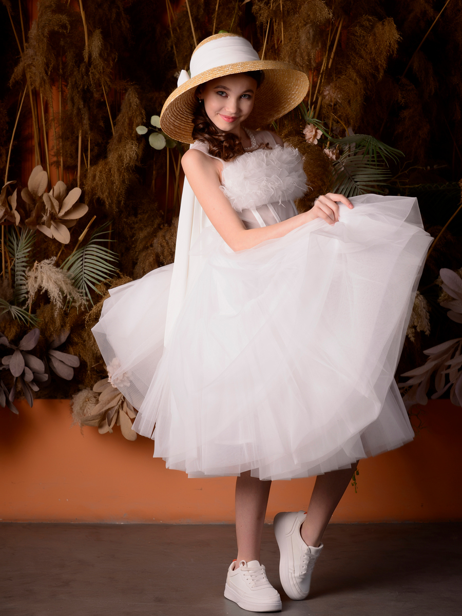 Платье Lila Style, размер 8, цвет бежевый Хлоя - фото 1