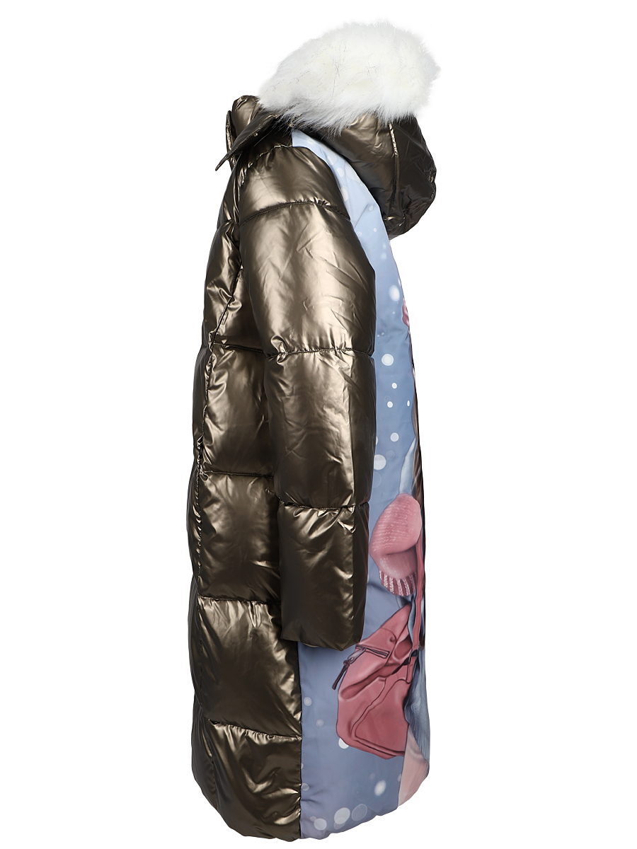 Пальто Laddobbo, размер 7, цвет коричневый ADJG40AW-722/23 - фото 4