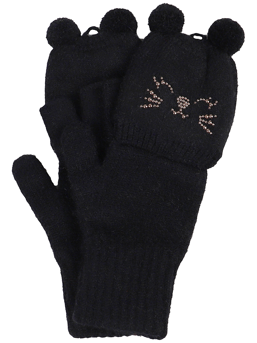 Перчатки-трансформеры Noble People, размер 20-21, цвет черный