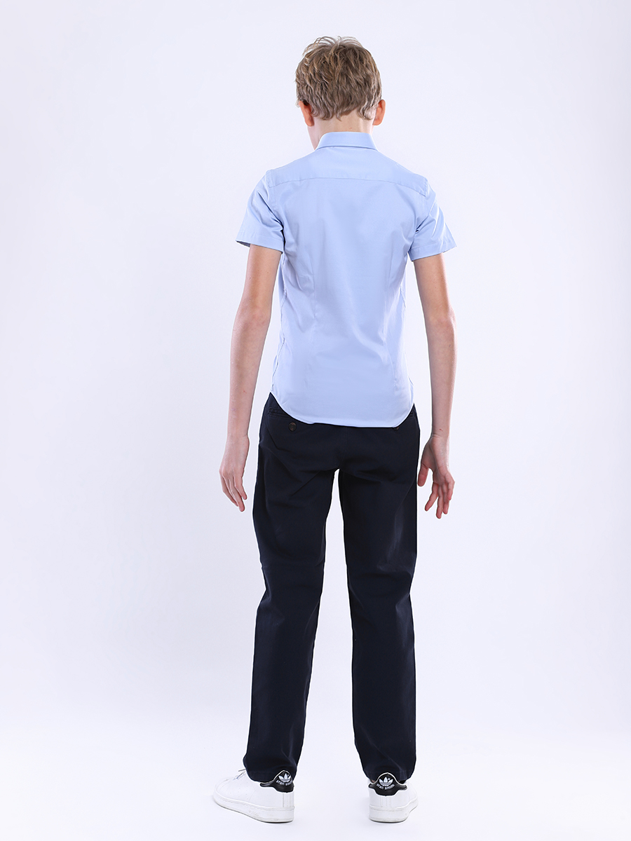 Рубашка Noble People, размер 122, цвет голубой 19003-369CEY - фото 8
