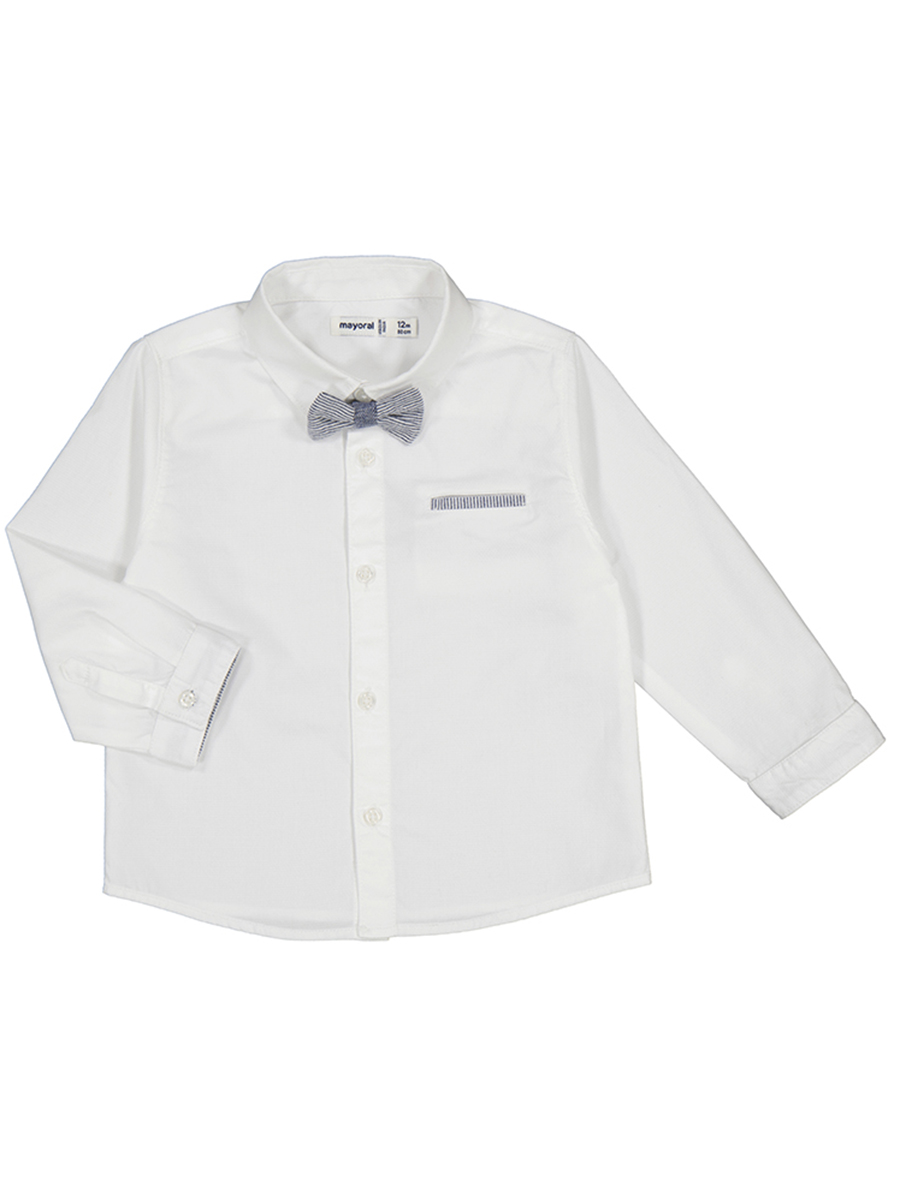 Рубашка Mayoral, размер 86, цвет белый 1.116/10 - фото 1