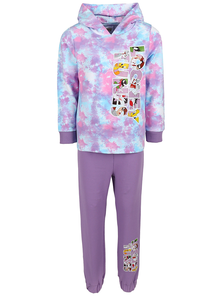 Пижама маркировка. Фиолетовый лонгслив с брюками.