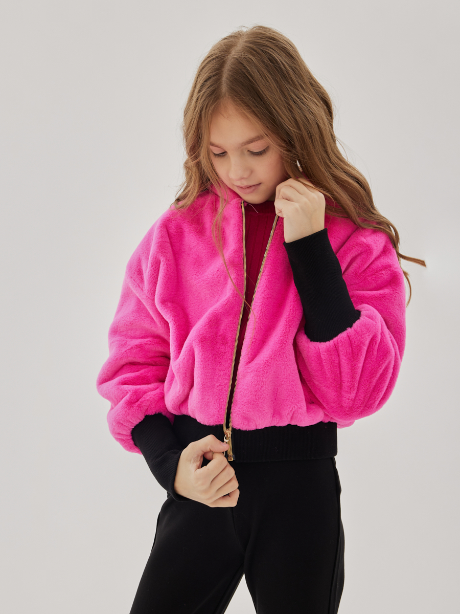 Куртка Y-clu', размер 14, цвет розовый