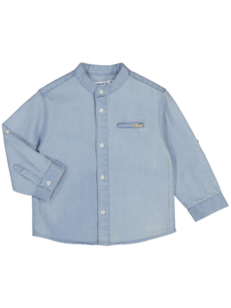 Рубашка Mayoral, размер 92, цвет синий 1.118/5 - фото 1