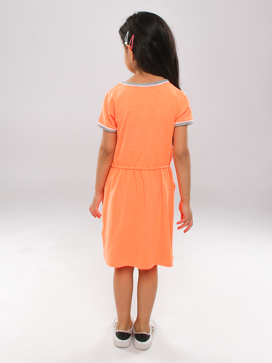 Платье Laddobbo, размер 92, цвет оранжевый ADG54200-455 - фото 2