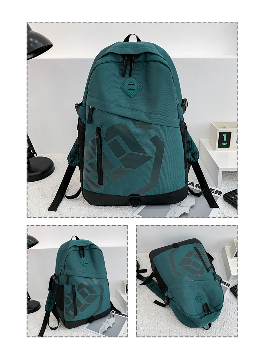 Рюкзак Multibrand, размер Единый школа, цвет зеленый MRB/64b-green - фото 6
