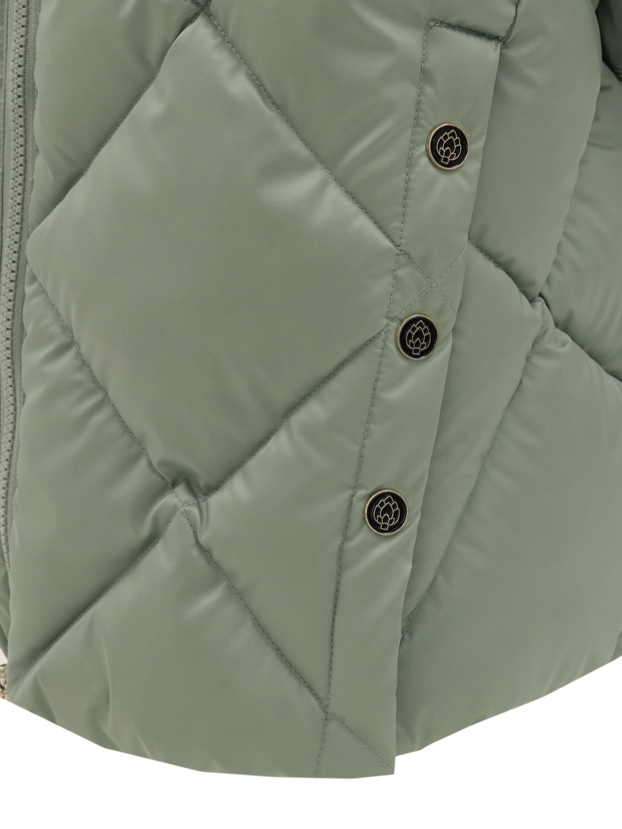 Пальто Laddobbo, размер 7, цвет зеленый ADJG46AW-30 - фото 10
