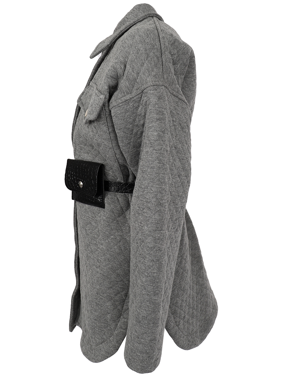 Пальто Y-clu', размер 128, цвет серый Y16042 - фото 4
