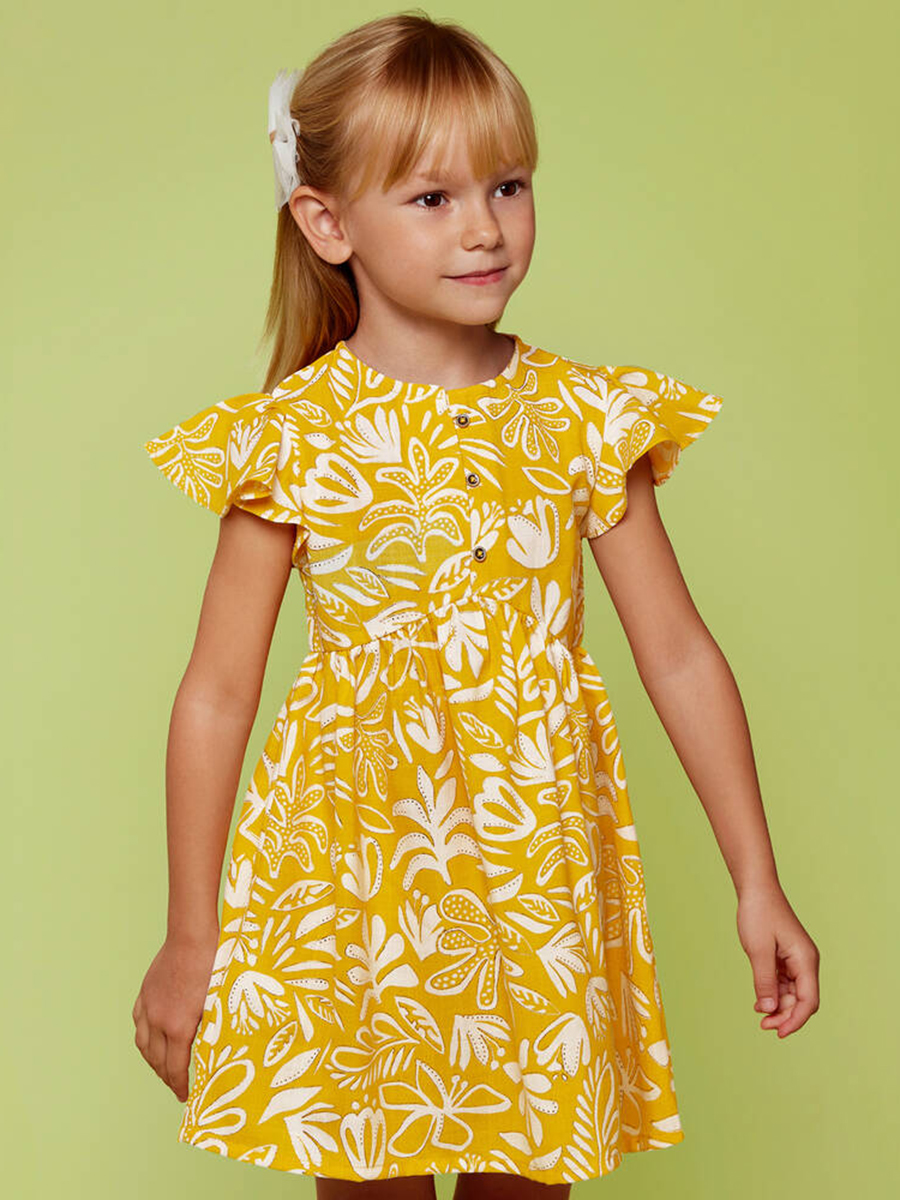 Платье Mayoral, размер 3 года, цвет желтый