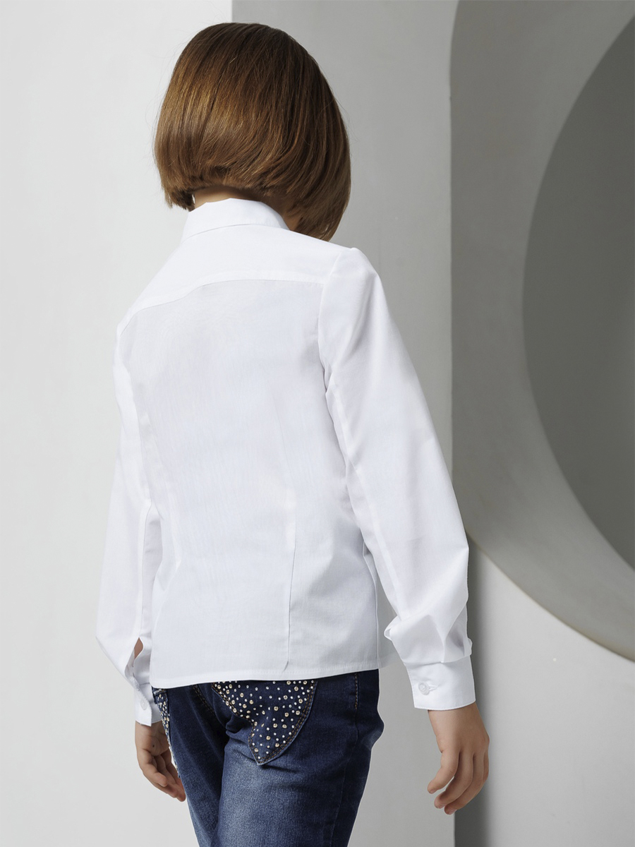 Блузка UNONA DART, размер 8, цвет белый 613-5 - фото 4