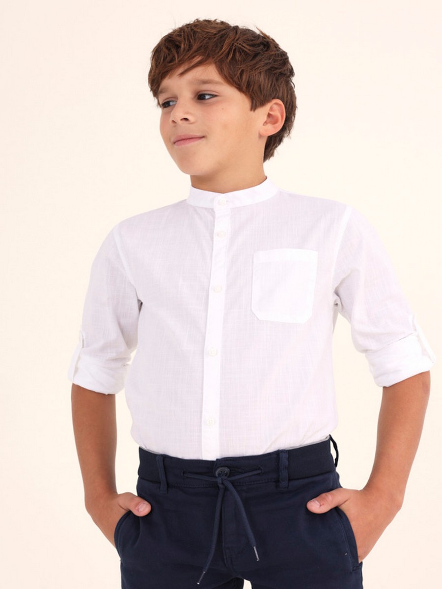 Рубашка Mayoral, размер 160, цвет белый 6.115/77 - фото 1