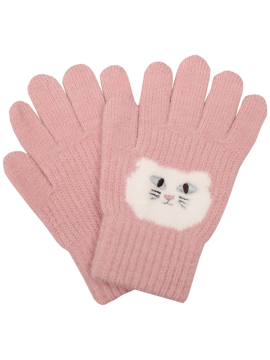 Перчатки Multibrand, размер 17-20, цвет розовый