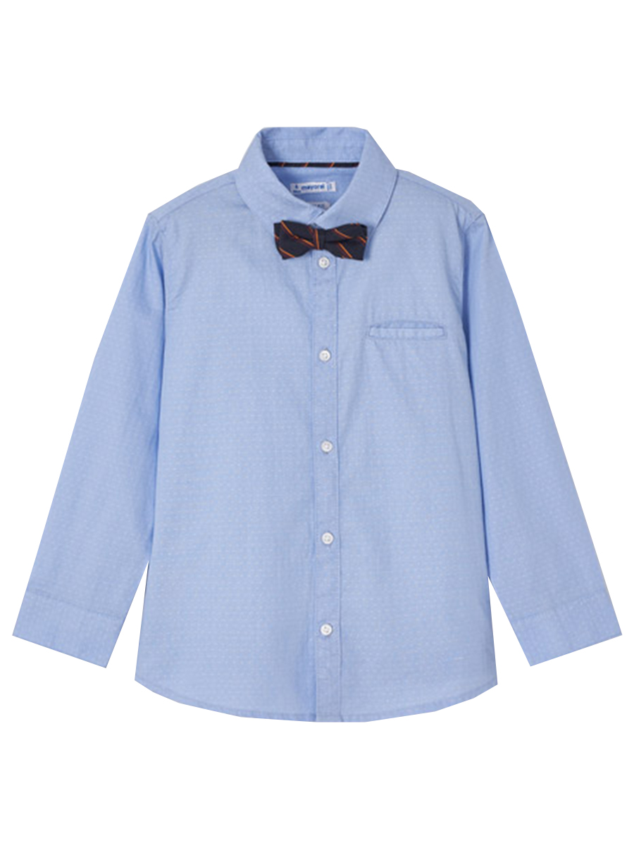 Рубашка Mayoral, размер 7, цвет голубой 4.184/59 - фото 2