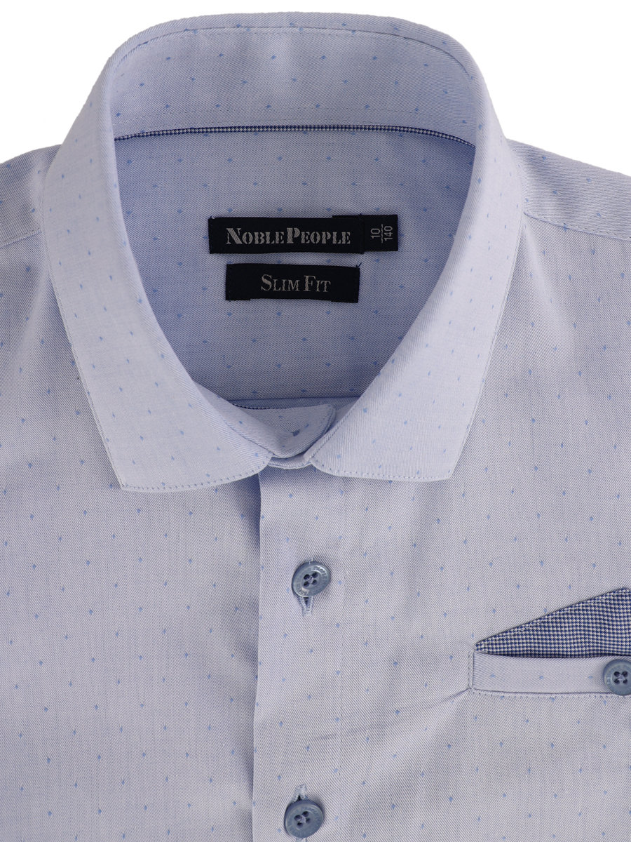 Рубашка Noble People, размер 10, цвет голубой 19003-478-19CEY - фото 5