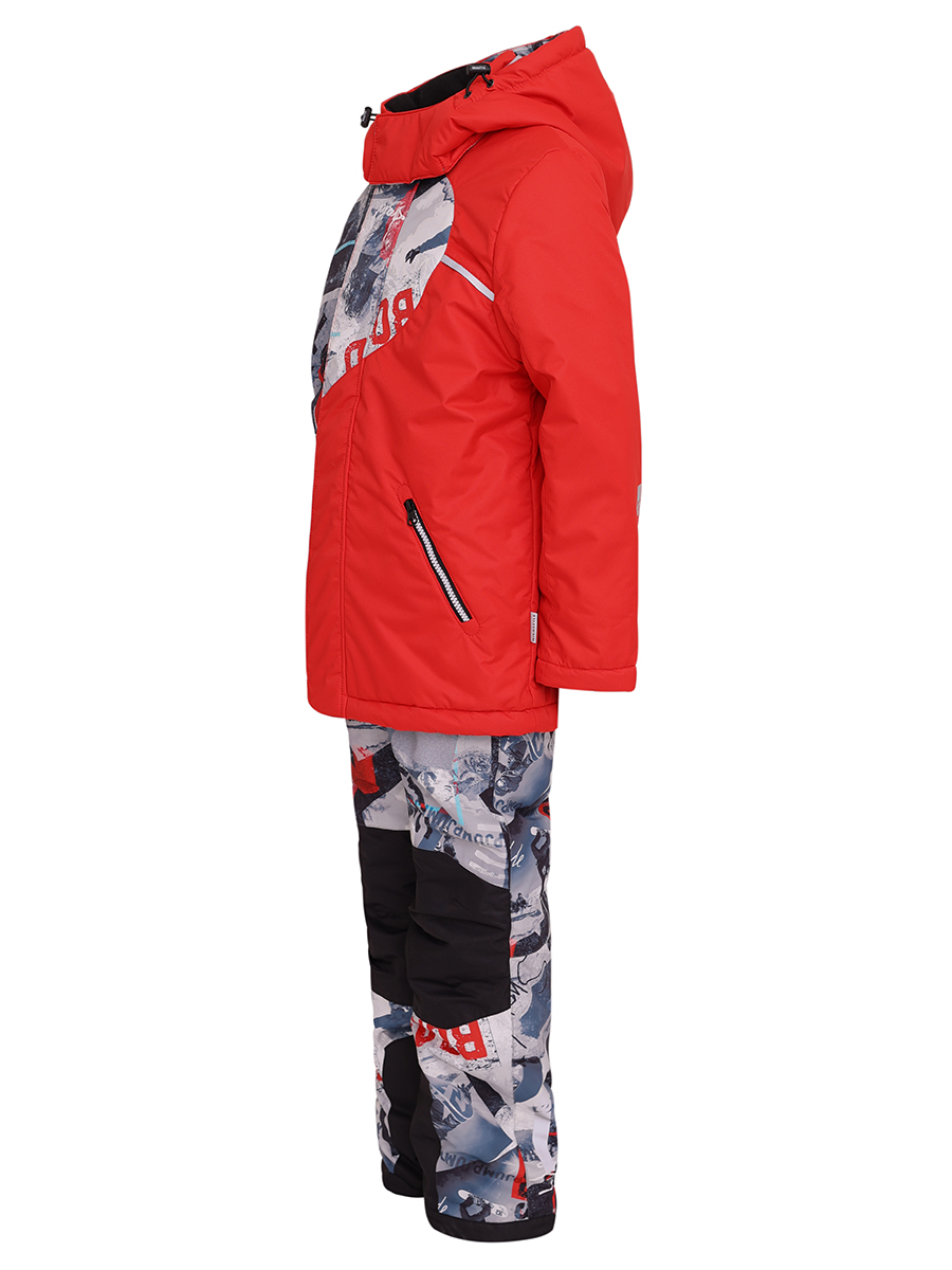 Куртка+полукомбинезон Nikastyle, размер 8, цвет красный 7з2922 Куртка+полукомбинезон - фото 5