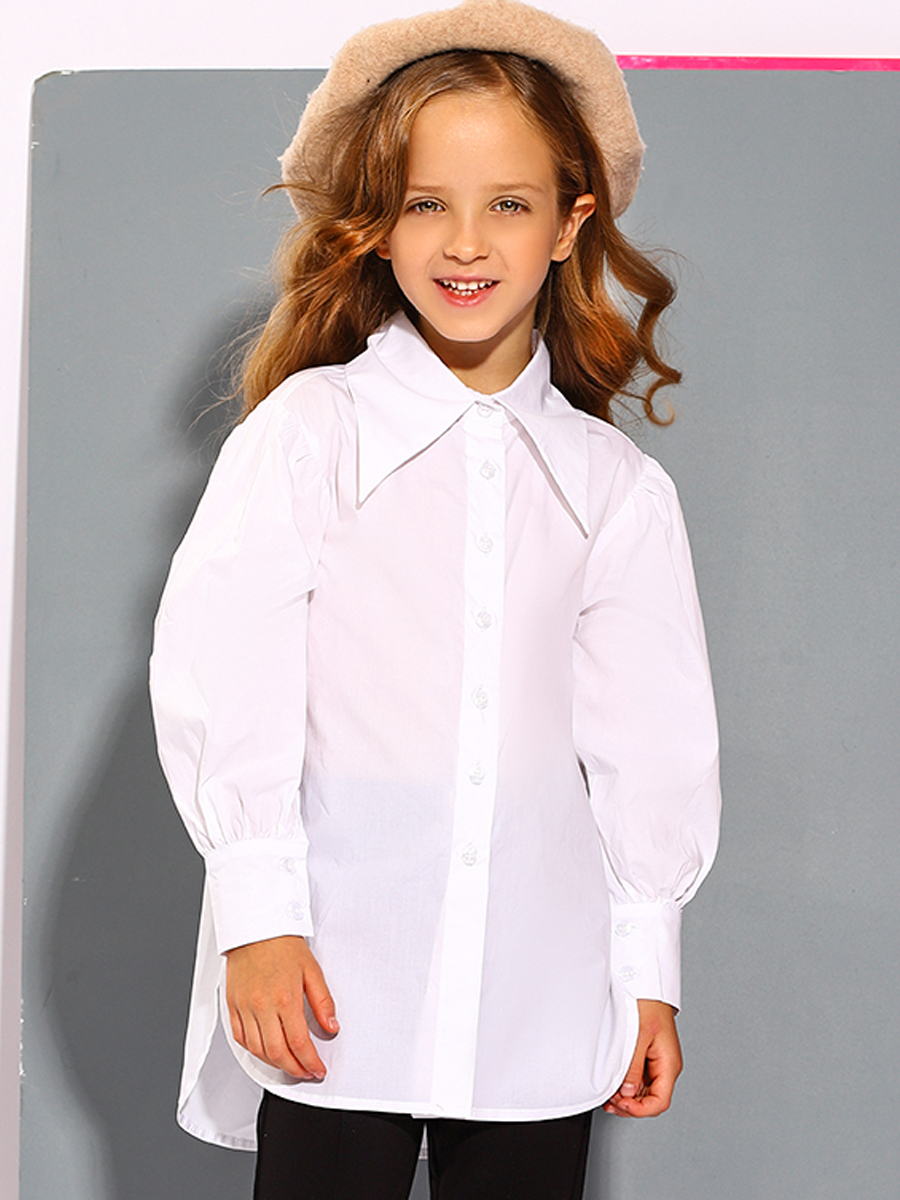 Блуза To Be Too, размер 104, цвет белый TBT1352 - фото 1