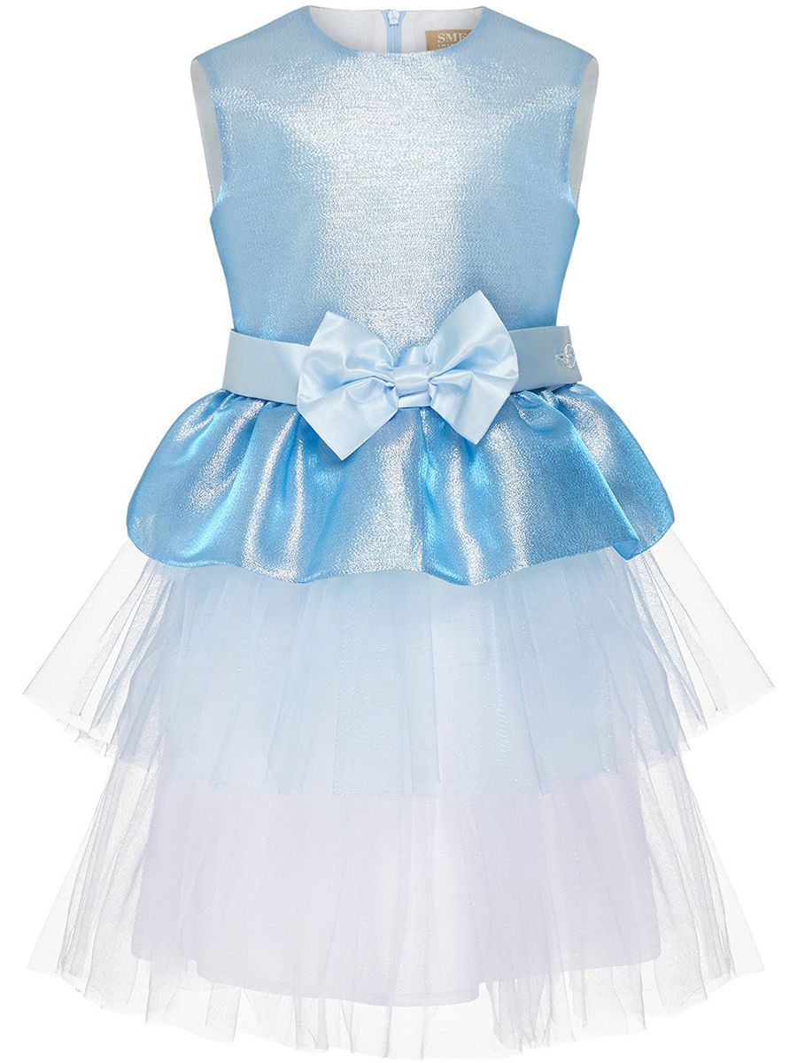 Платье Смена, размер 110-56, цвет голубой 20607 - фото 5