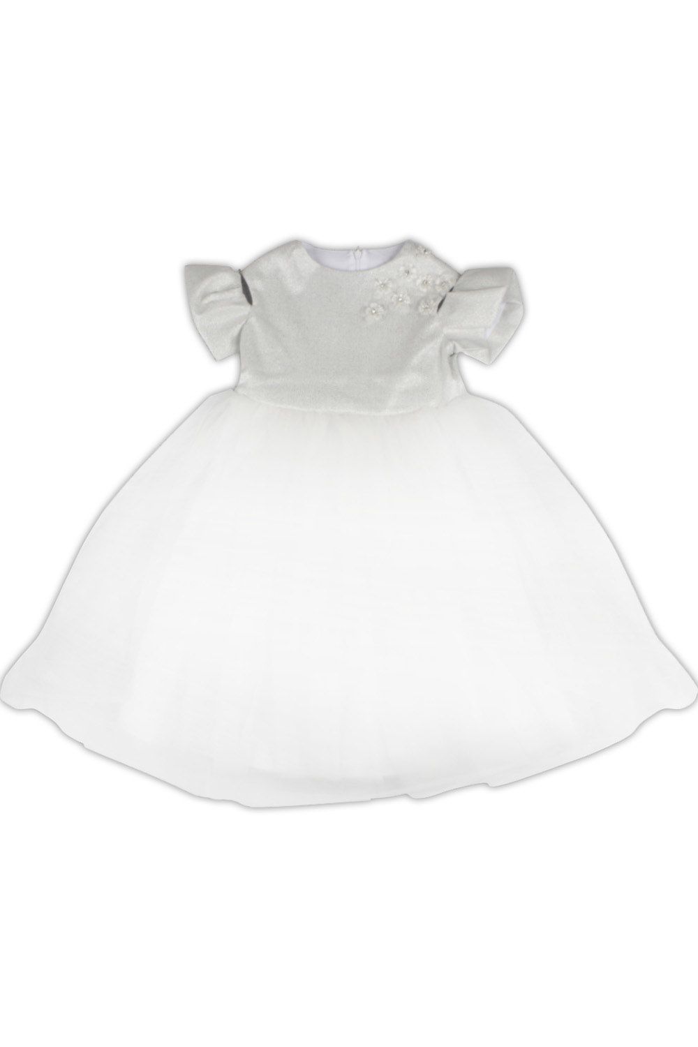 Платье Silver Spoon, размер 92, цвет белый SNFWG-819-23688-200 - фото 1