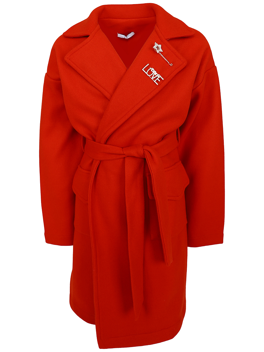 Пальто Y-clu', размер 8, цвет красный Y16018 - фото 2