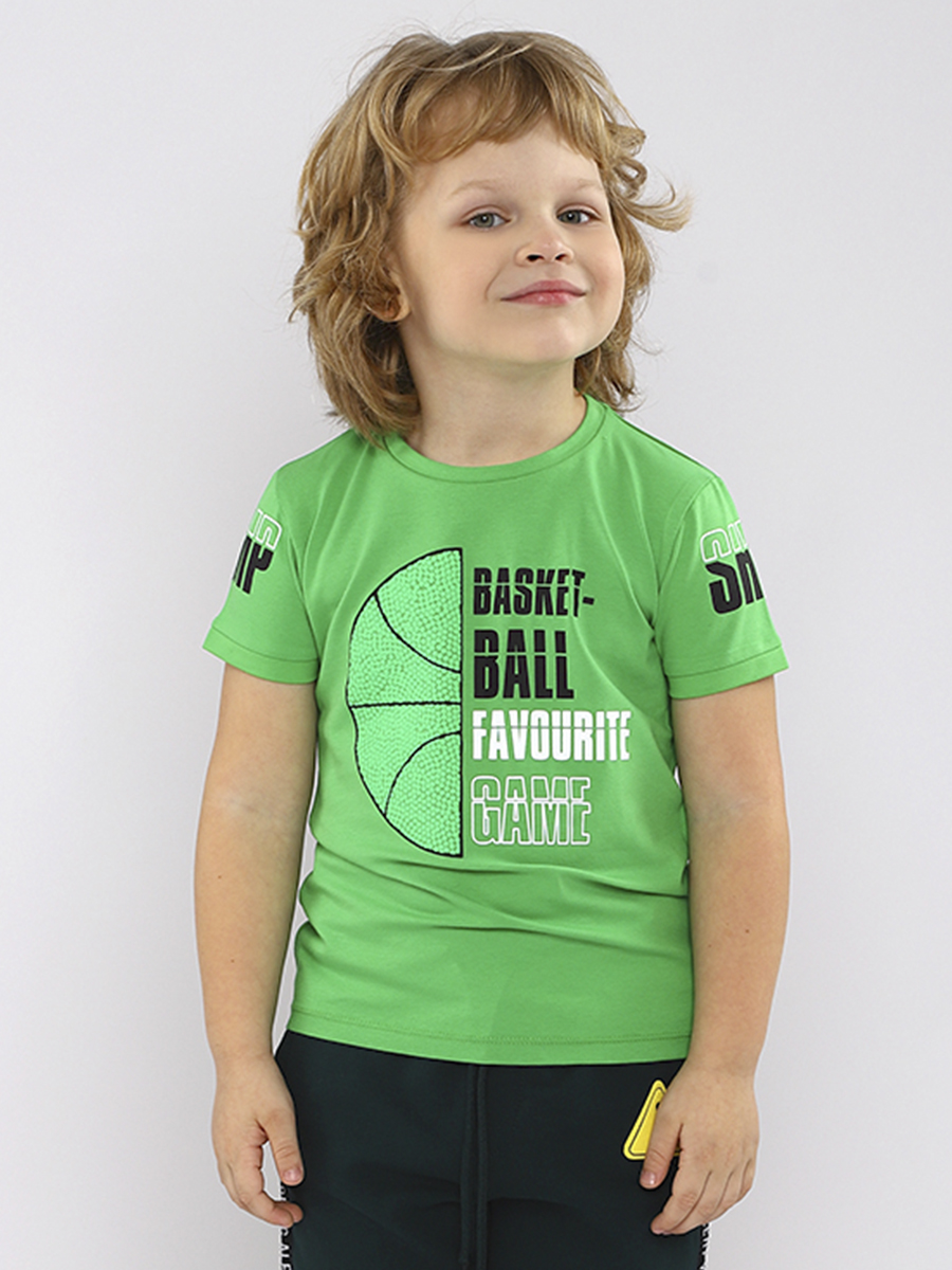 Футболка Laddobbo, размер 4 года, цвет зеленый