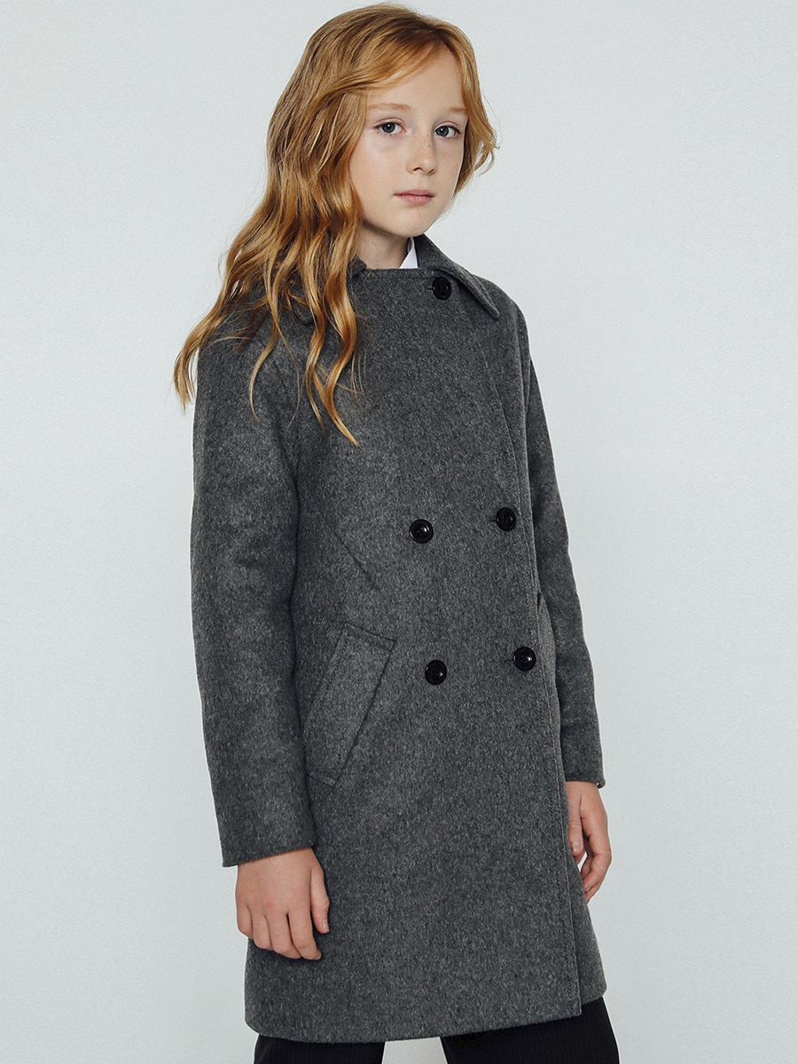 Пальто Mamma Mila, размер 146, цвет серый A5 - фото 1