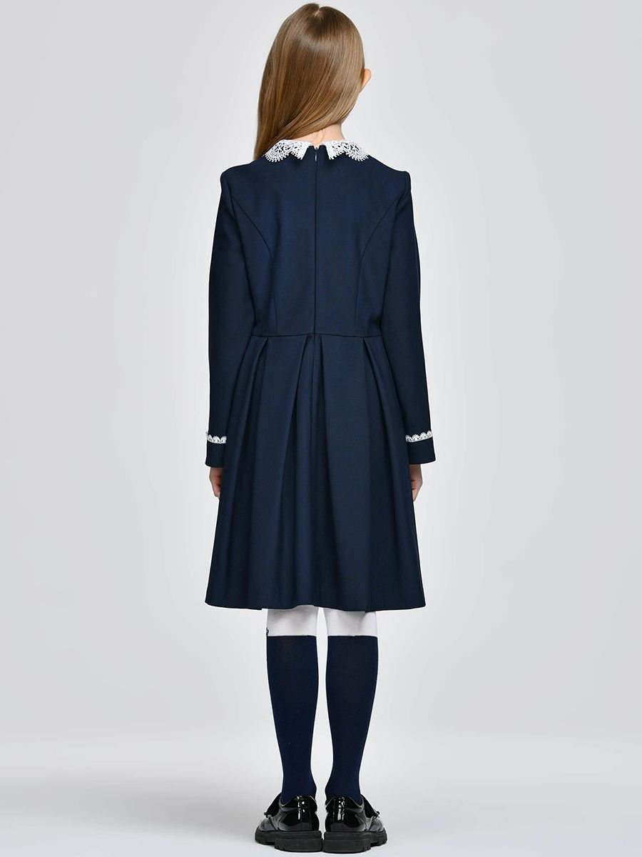 Платье Смена, размер 152 (76), цвет синий 10702 - фото 3