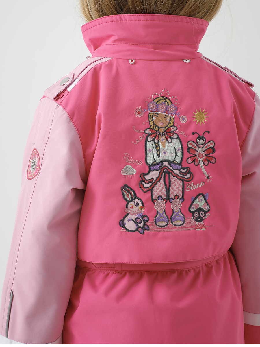 Пальто Poivre Blanc, размер 122, цвет розовый 291458 - фото 5