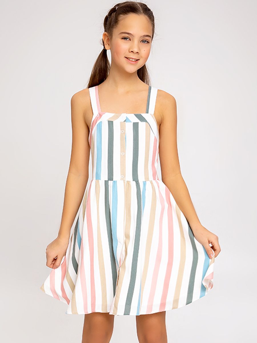 Платье-сарафан Noble People, размер 140, цвет разноцветный 29526-1261-3899 - фото 1