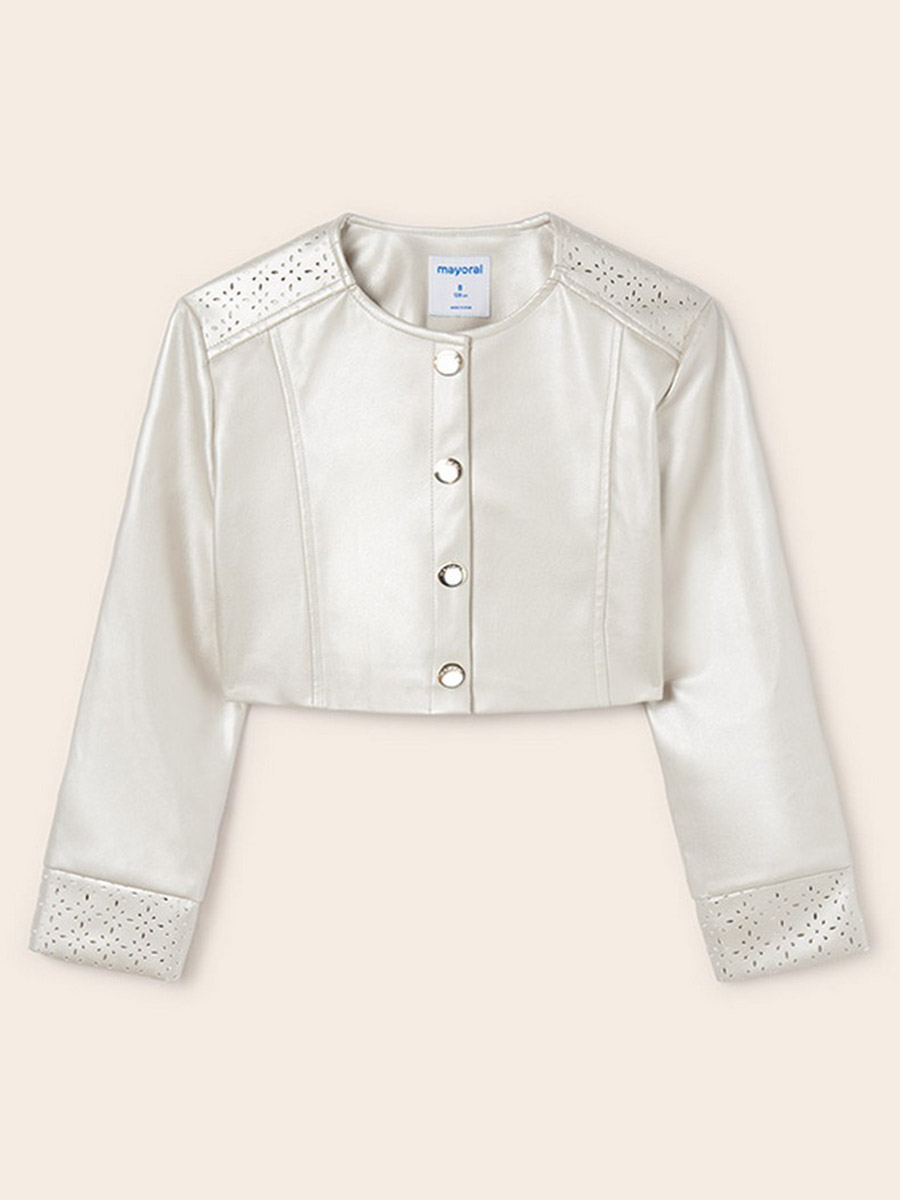 Куртка Mayoral, размер 14, цвет белый 6.432/52 - фото 3