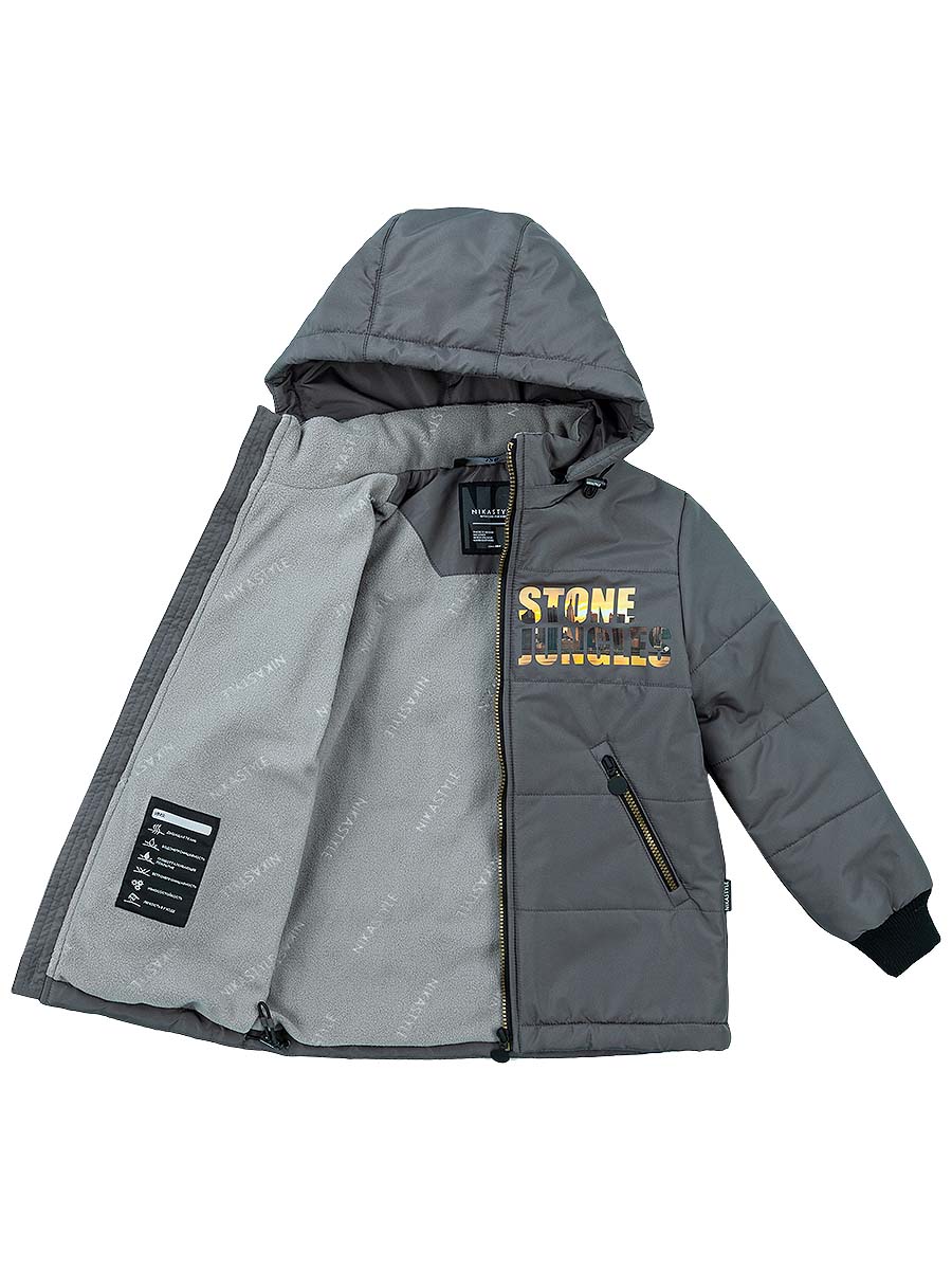 Куртка Nikastyle, размер 104 (56), цвет серый 4м3722 - фото 5