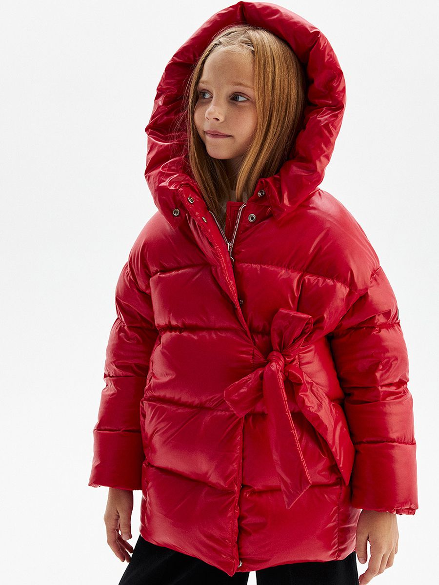 Пальто Pulka, размер 128, цвет красный PUFWG-026-21412-405 - фото 1