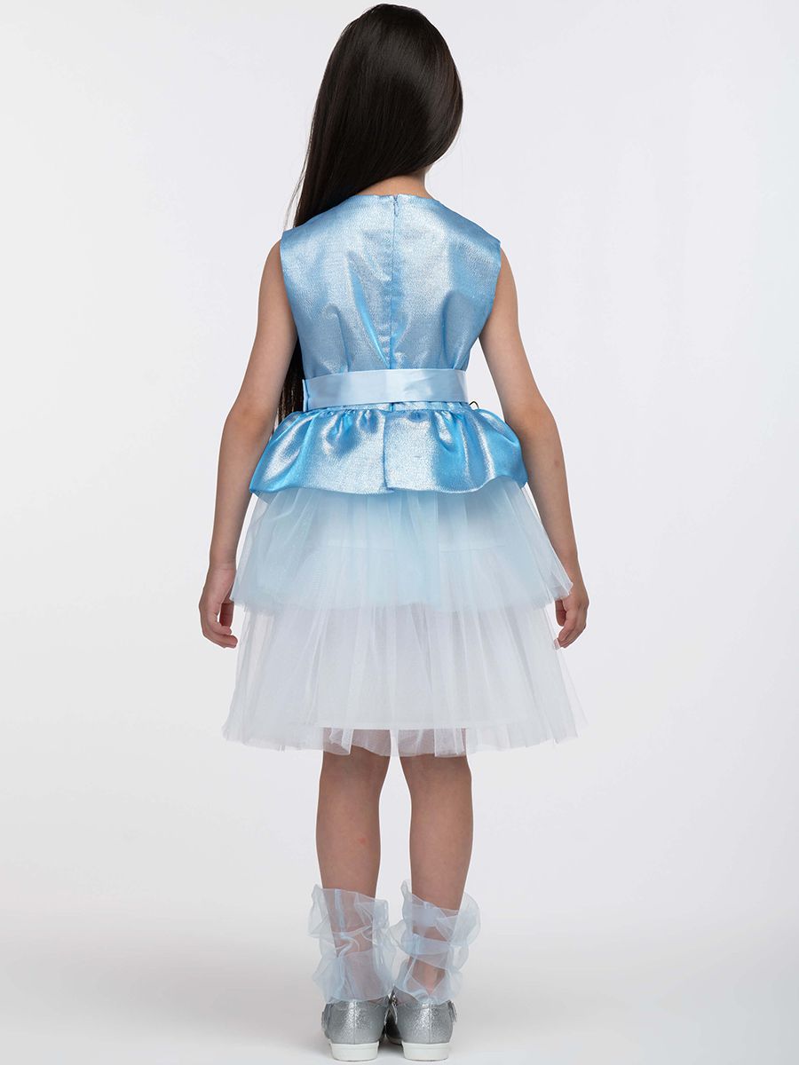 Платье Смена, размер 110-56, цвет голубой 20607 - фото 3