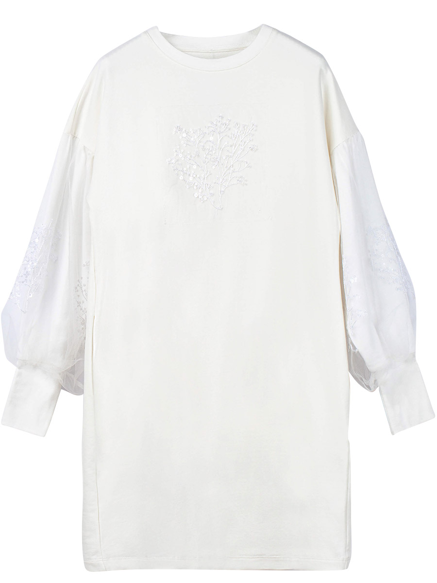Платье Смена, размер 12, цвет белый 42127 - фото 5