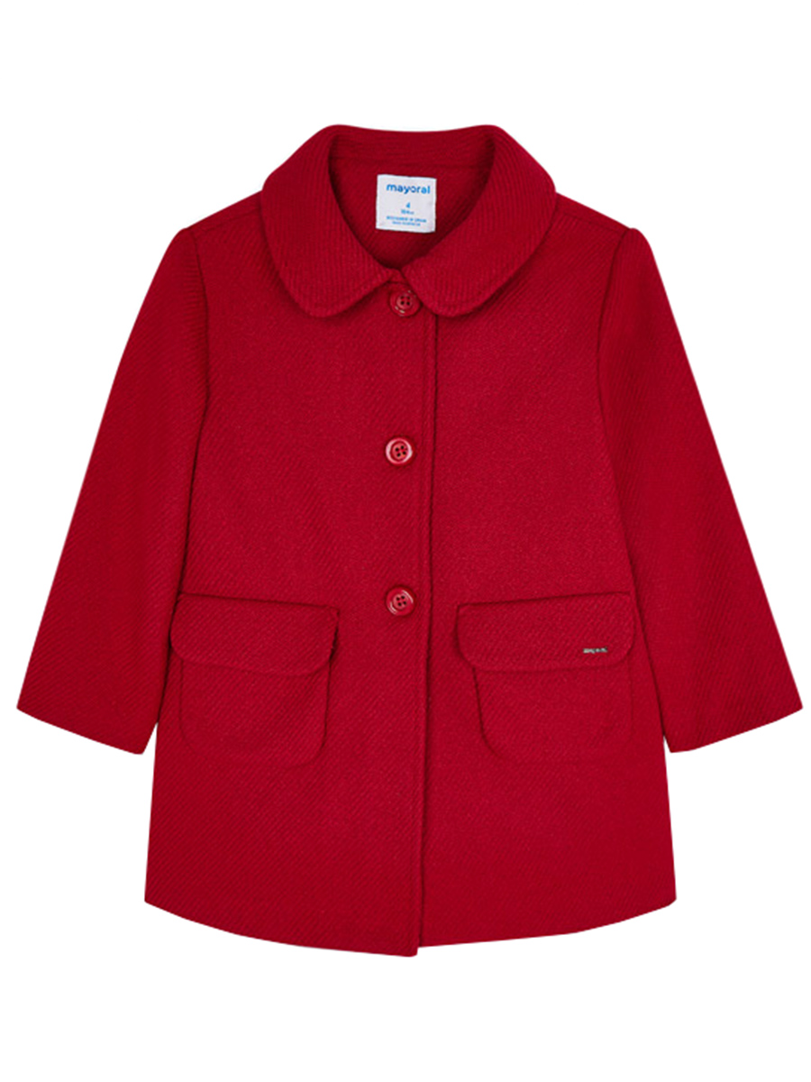 Пальто Mayoral, размер 110, цвет красный 4.434/24 - фото 1