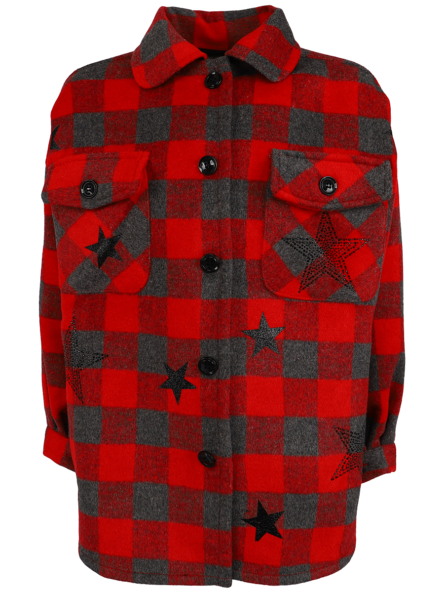 Куртка-рубашка Gaialuna, размер 146, цвет красный G3340 - фото 5