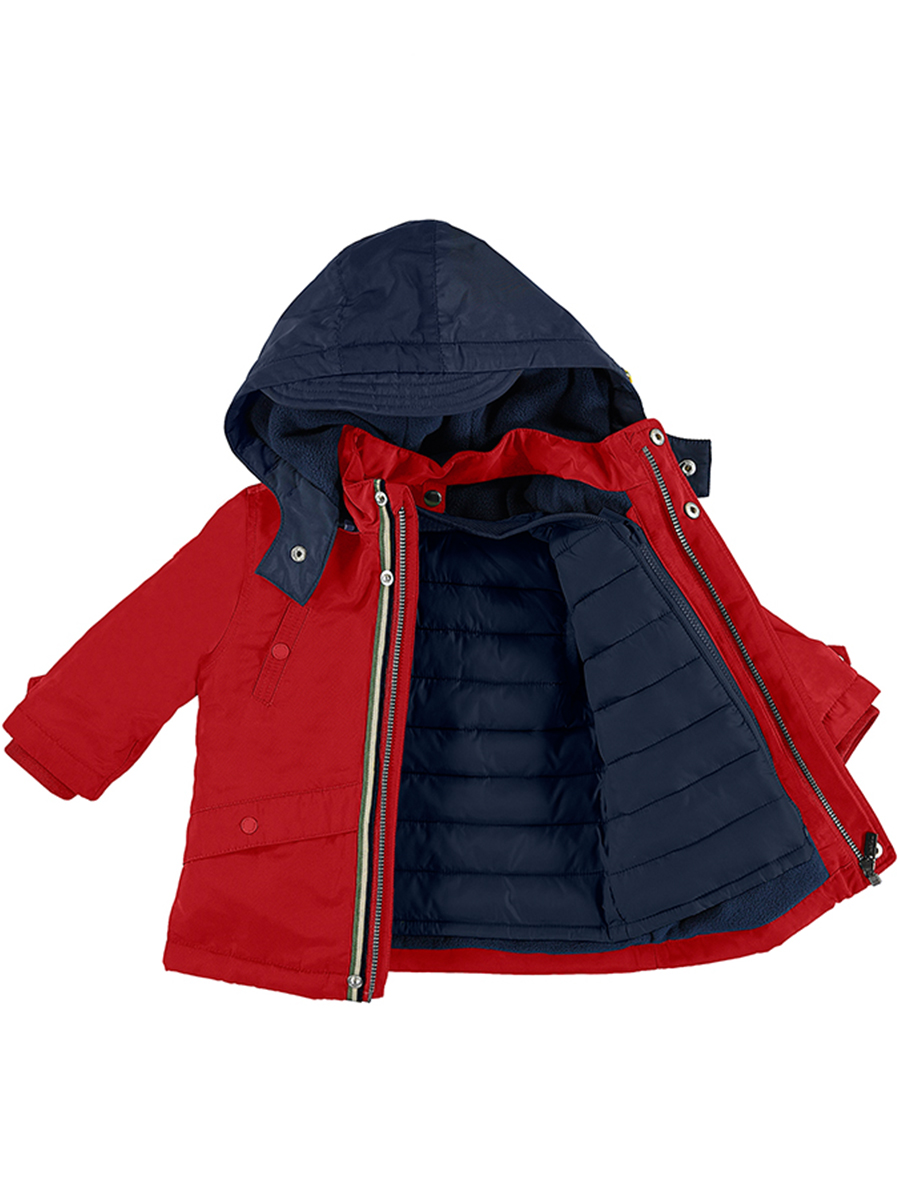 Куртка+жилет Mayoral, размер 98, цвет красный 2.418/65 Куртка+жилет - фото 1