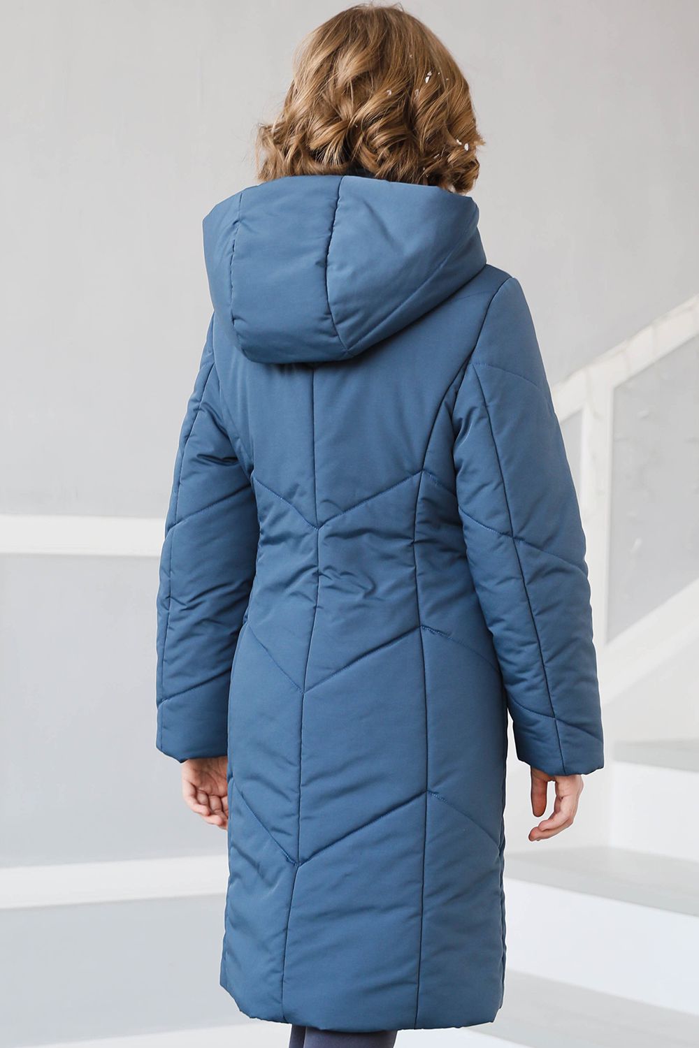 Пальто Mamma Mila, размер 146, цвет голубой Pc19 - фото 8