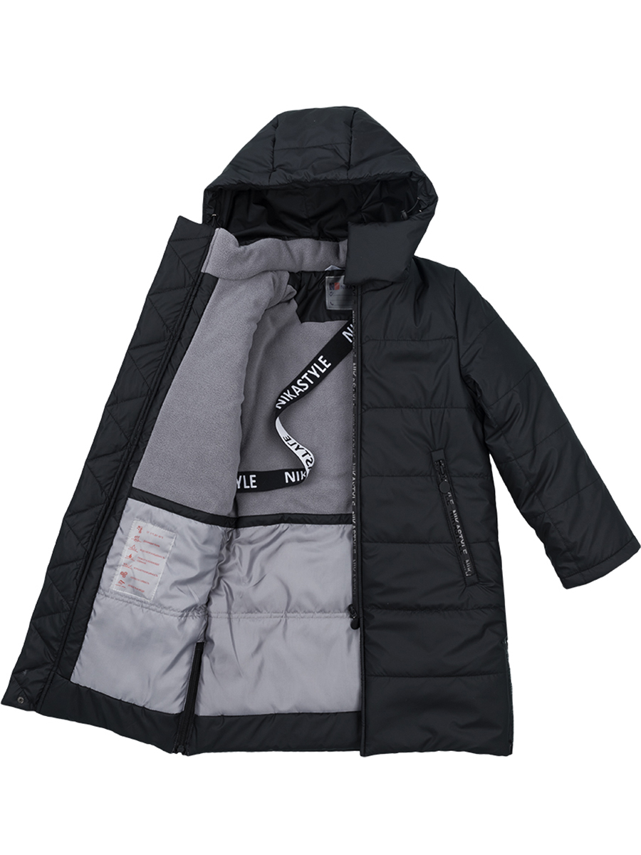 Пальто Nikastyle, размер 128 (64), цвет черный 6з2921 - фото 6