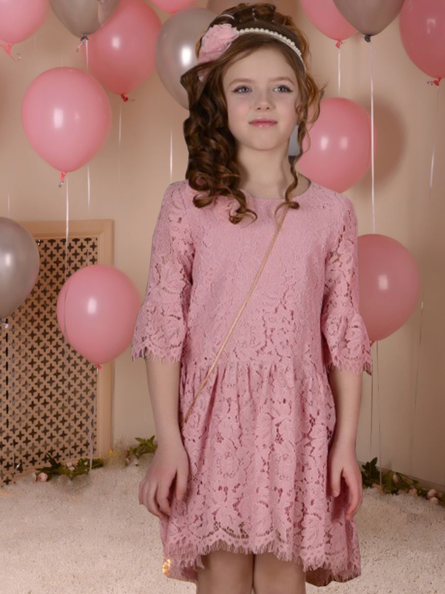 Платье Lila Style, размер 134, цвет бежевый Annette - фото 1