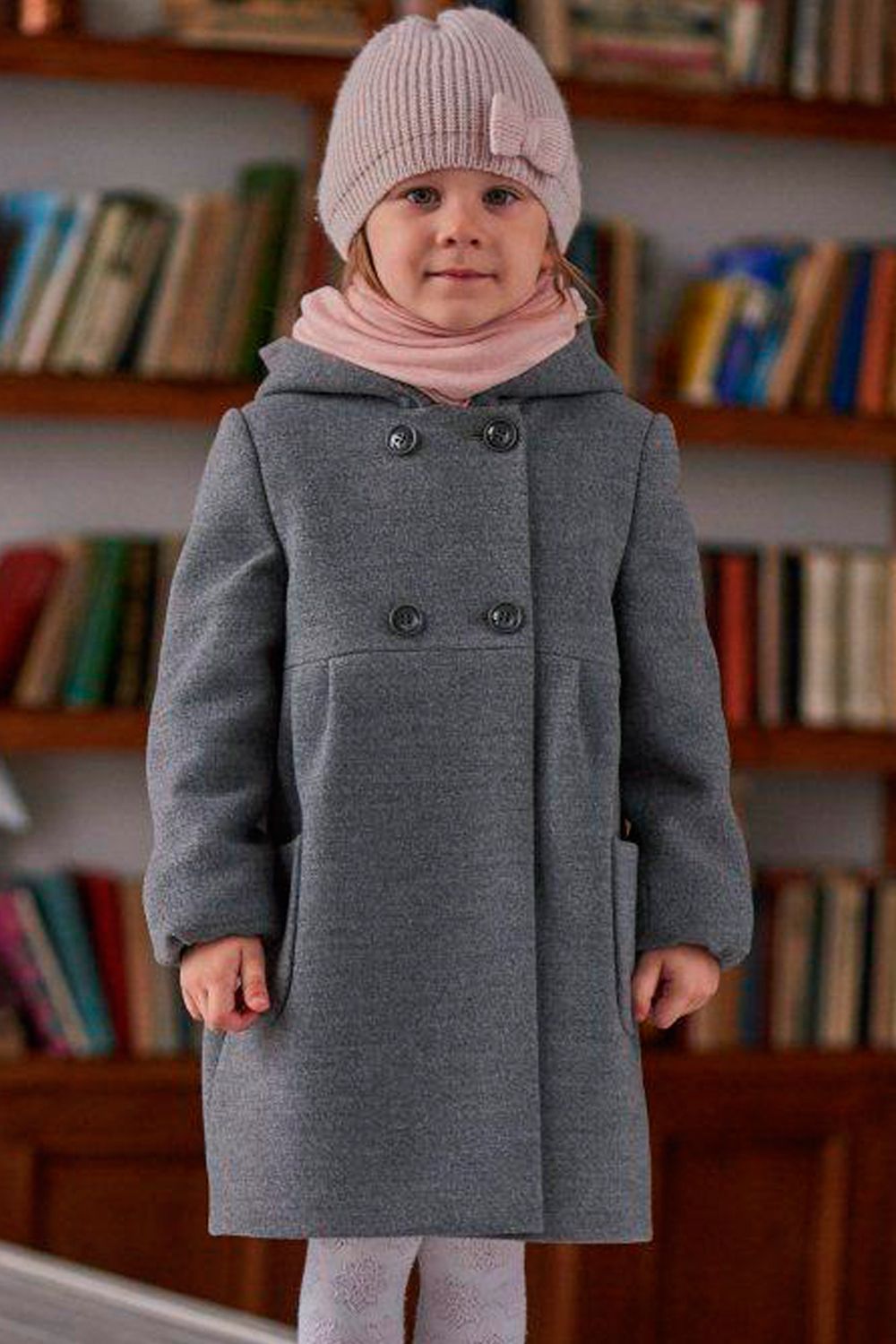 Пальто Mamma Mila, размер 92, цвет серый FG16-M2 - фото 1