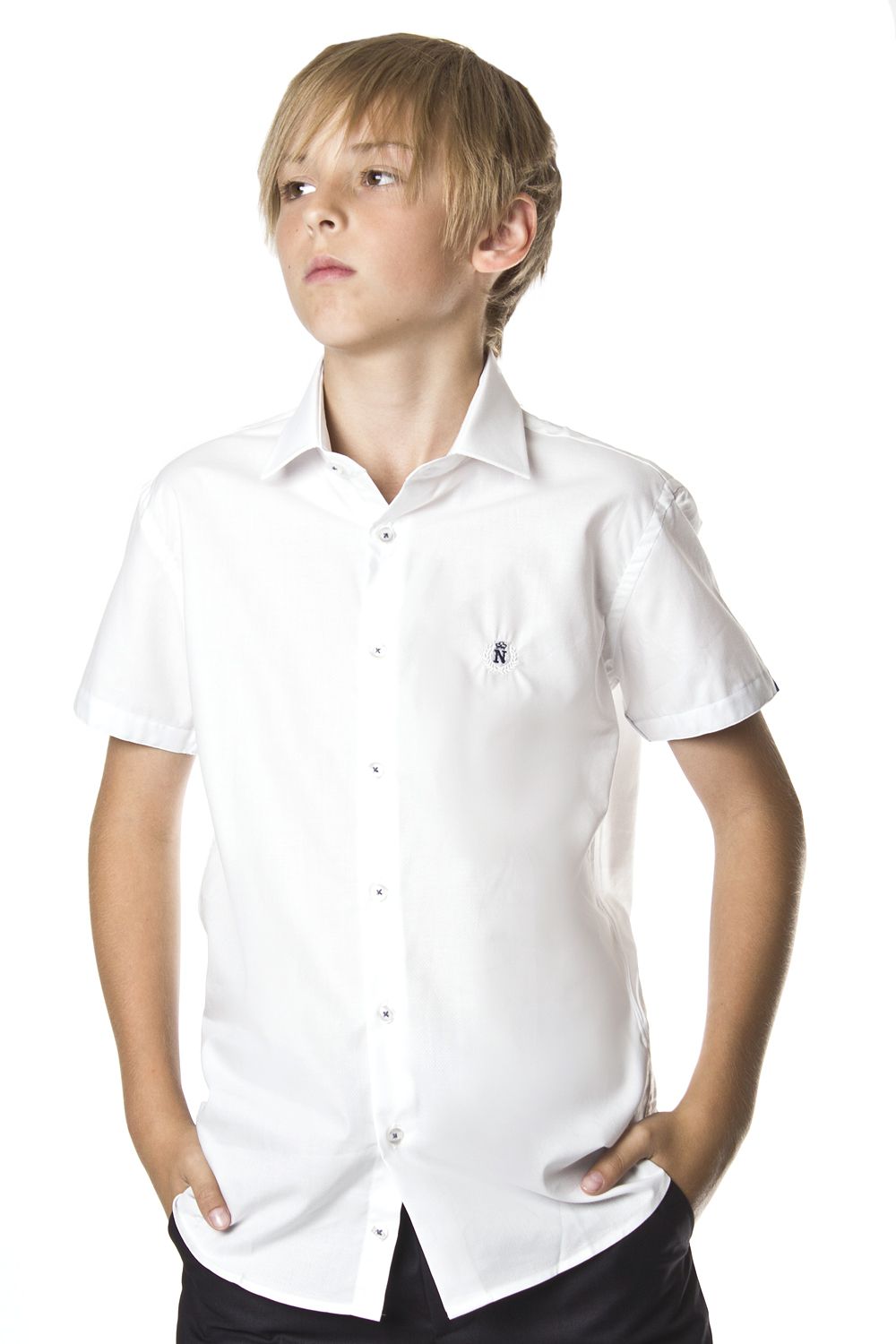 Рубашка Noble People, размер 158, цвет белый 19003-90-01/16 - фото 1